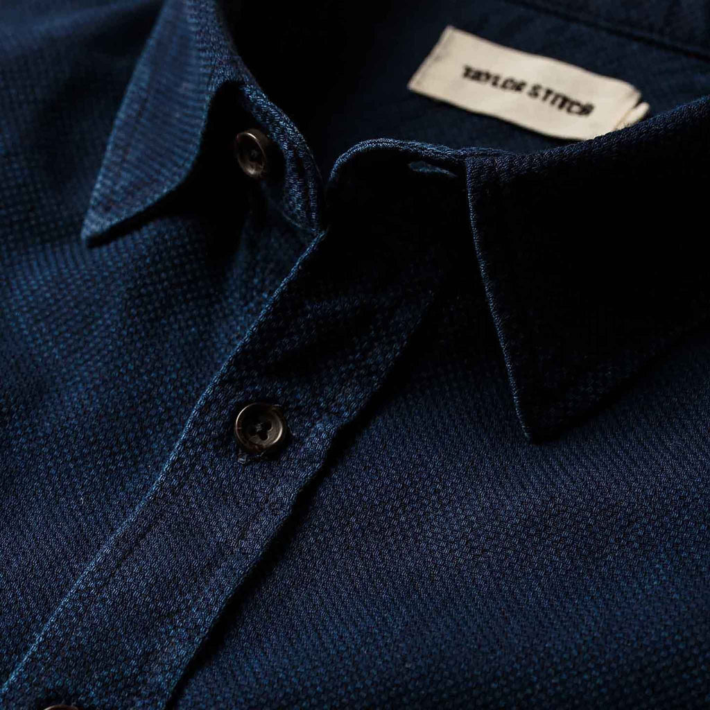 The California in Indigo Dobby