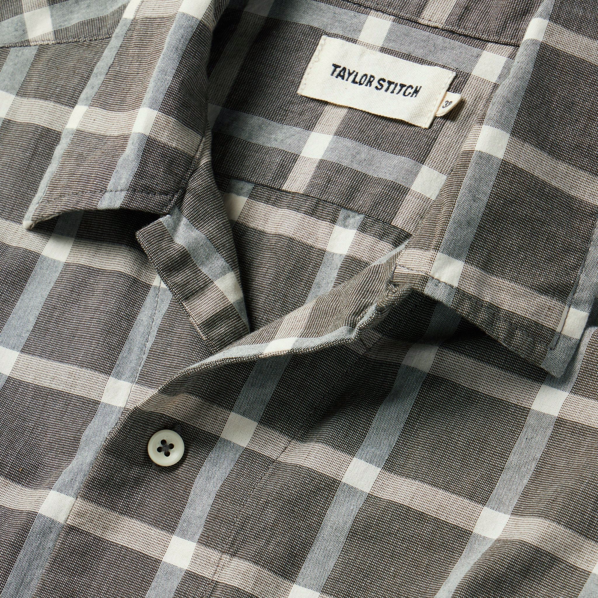 Espresso Plaid Short Sleeve Shirt H847247
