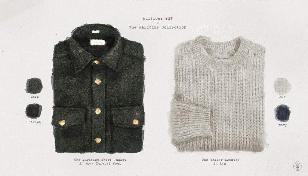 Charcoal Donegal Wool Shirt Jacket Q357619