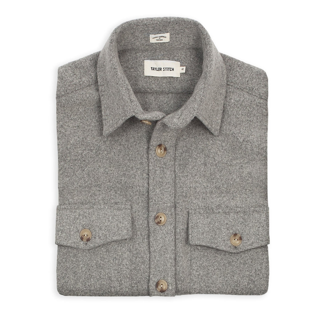 Ash Melton Wool Shirt Jacket D212