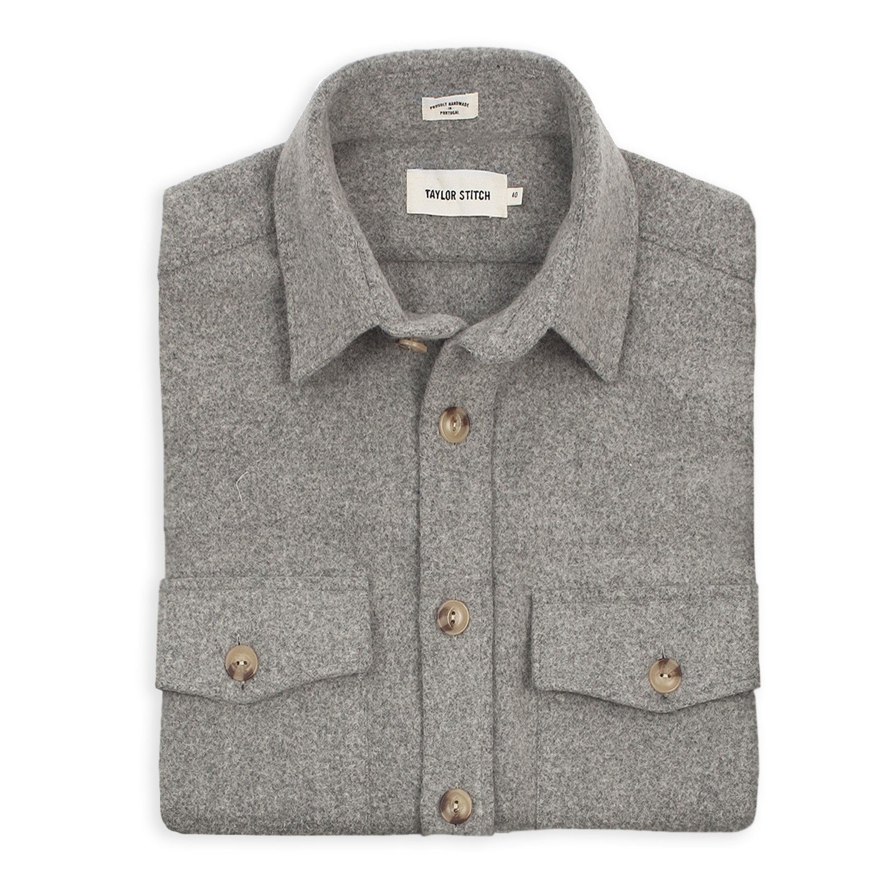 Ash Melton Wool Shirt Jacket D212
