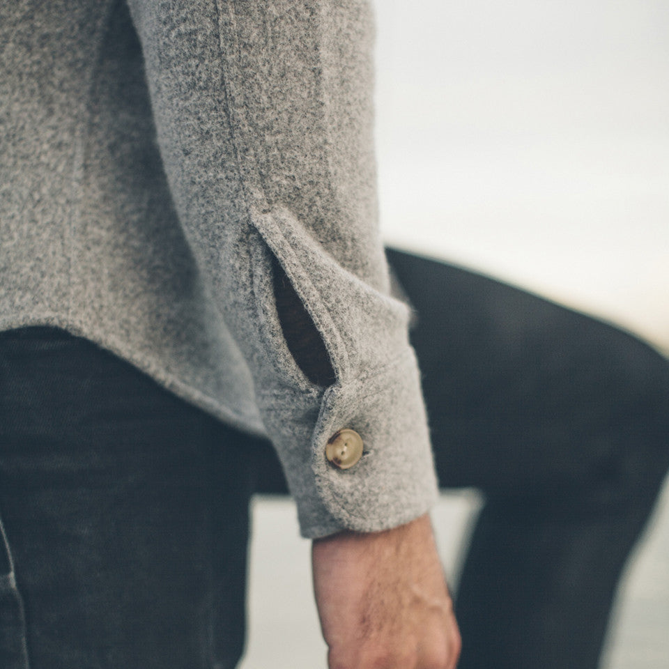 Ash Melton Wool Shirt Jacket D212
