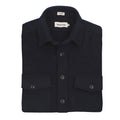 Navy Melton Wool Shirt Jacket H889346