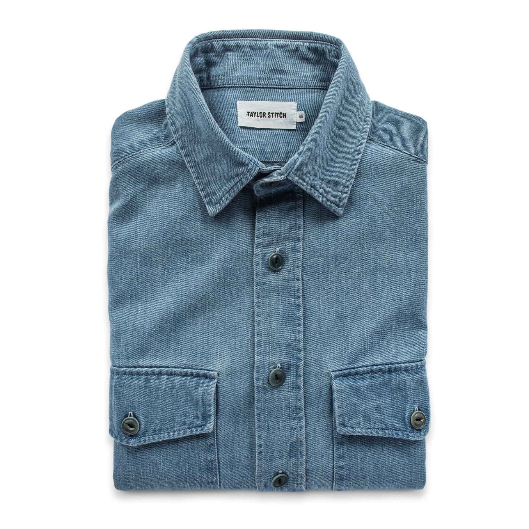 Sun Bleached Indigo Shirt Jacket A650917