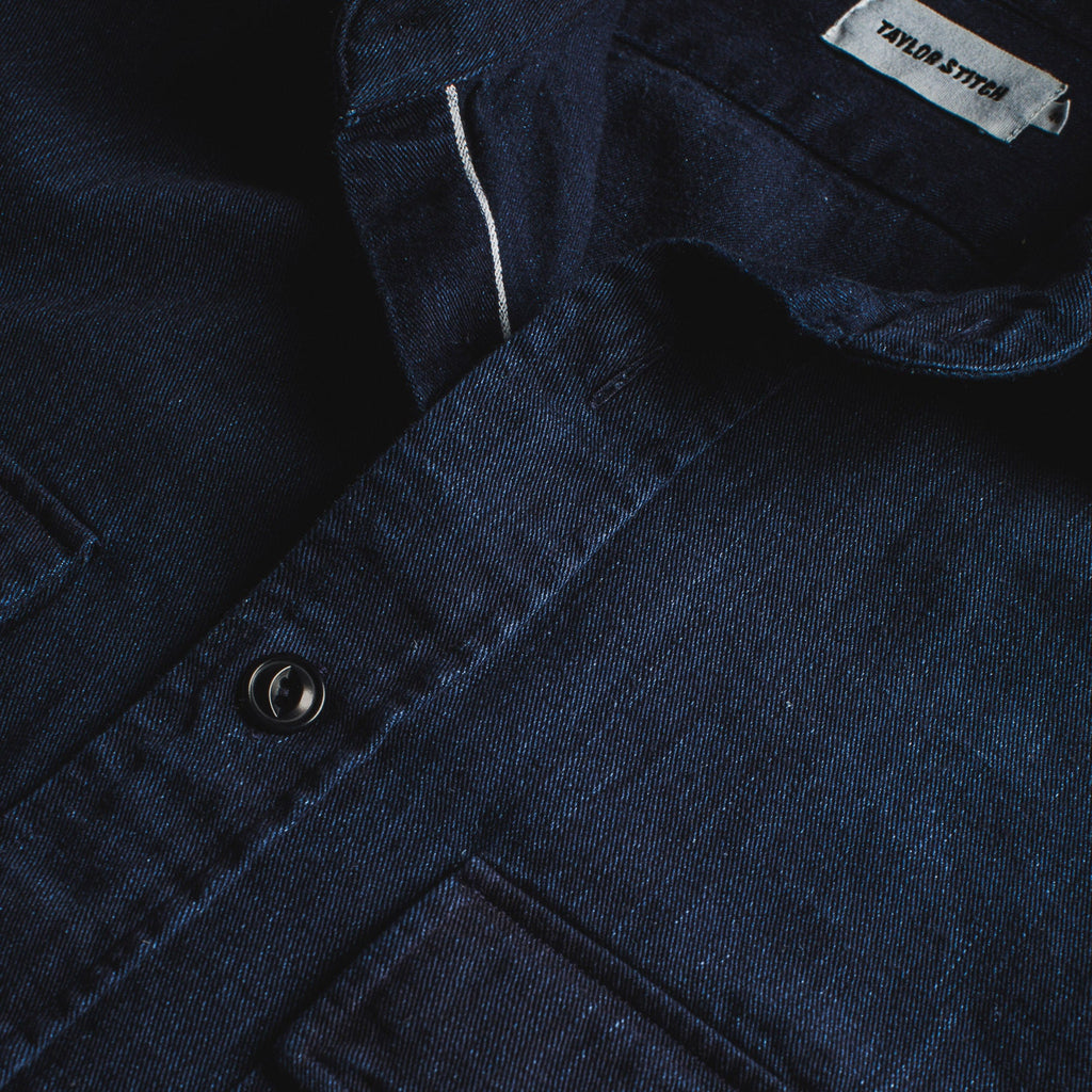 Sea Washed Indigo Shirt Jacket C988