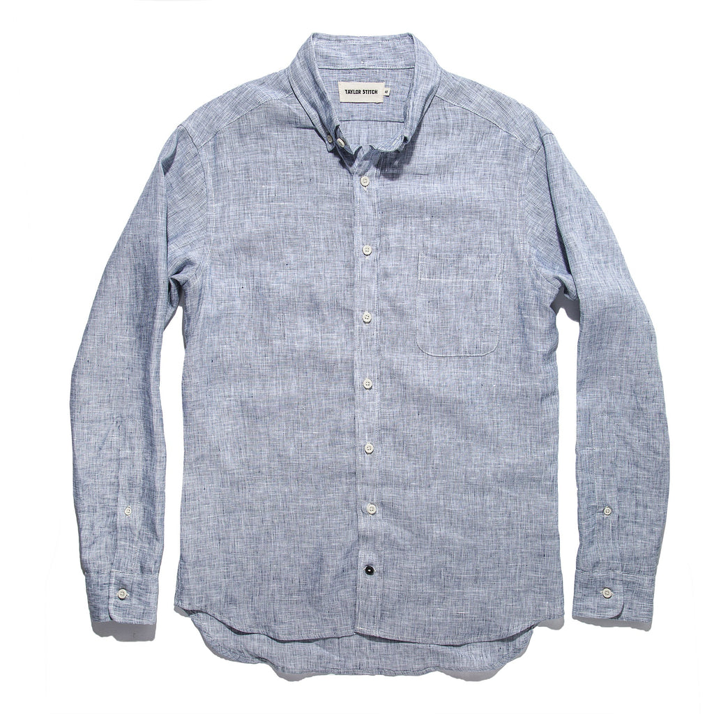 The Jack in Navy Pin Dot Linen