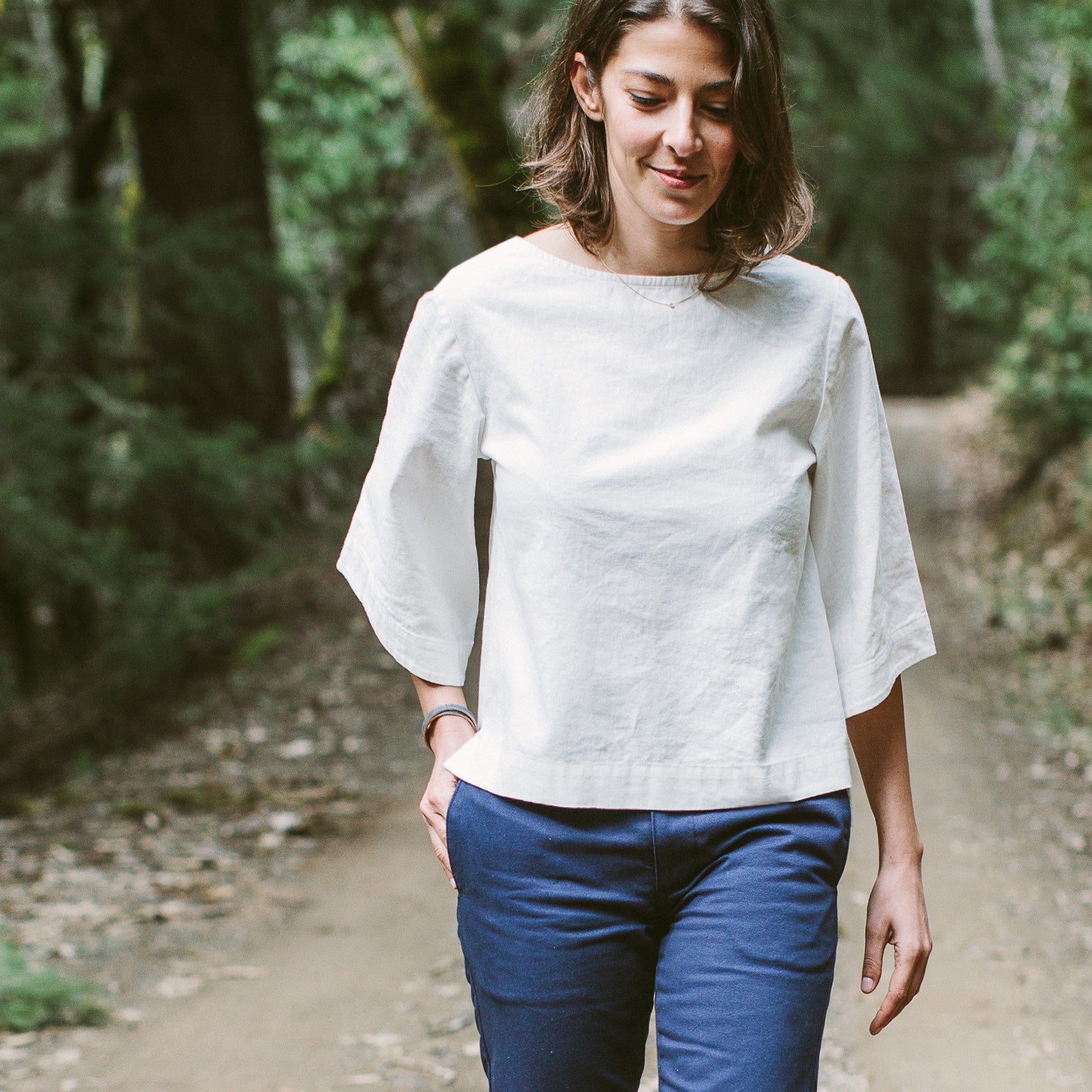 Natural Linen Top R3530