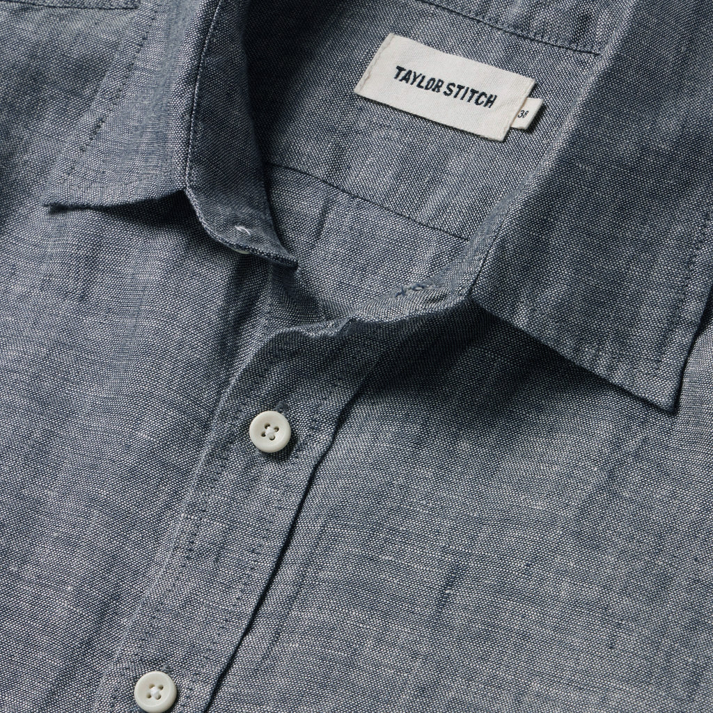 The Short Sleeve California in Navy Hemp