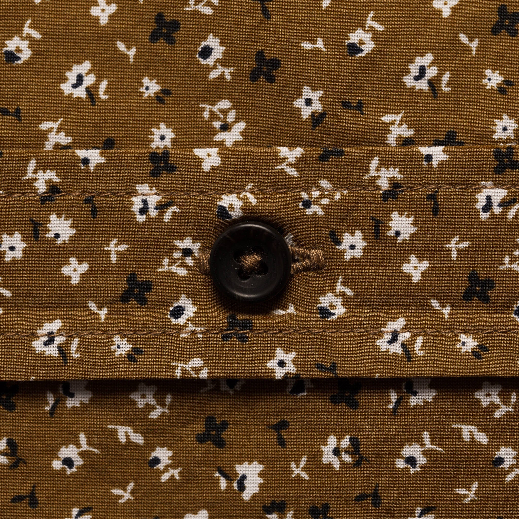 The Short Sleeve Bandit in Fatigue Brown Mini Floral