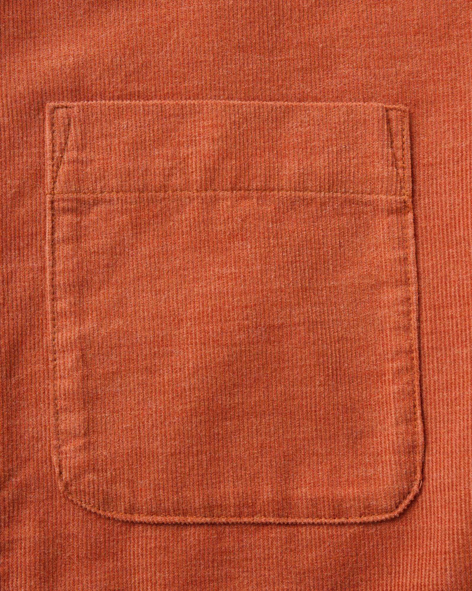 The Conrad Shirt in Heather Chili Pincord