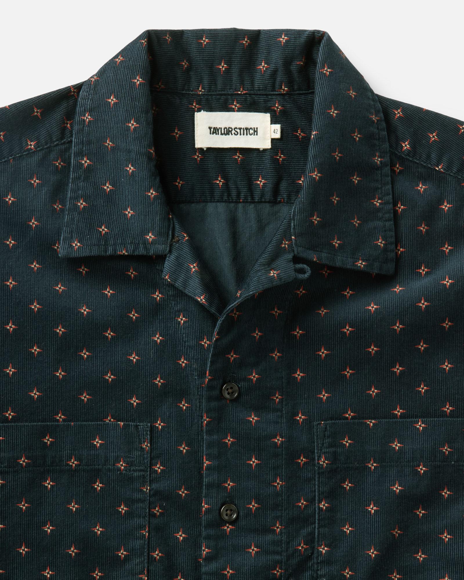 Navy Pigeon Foulard Pincord Shirt C920