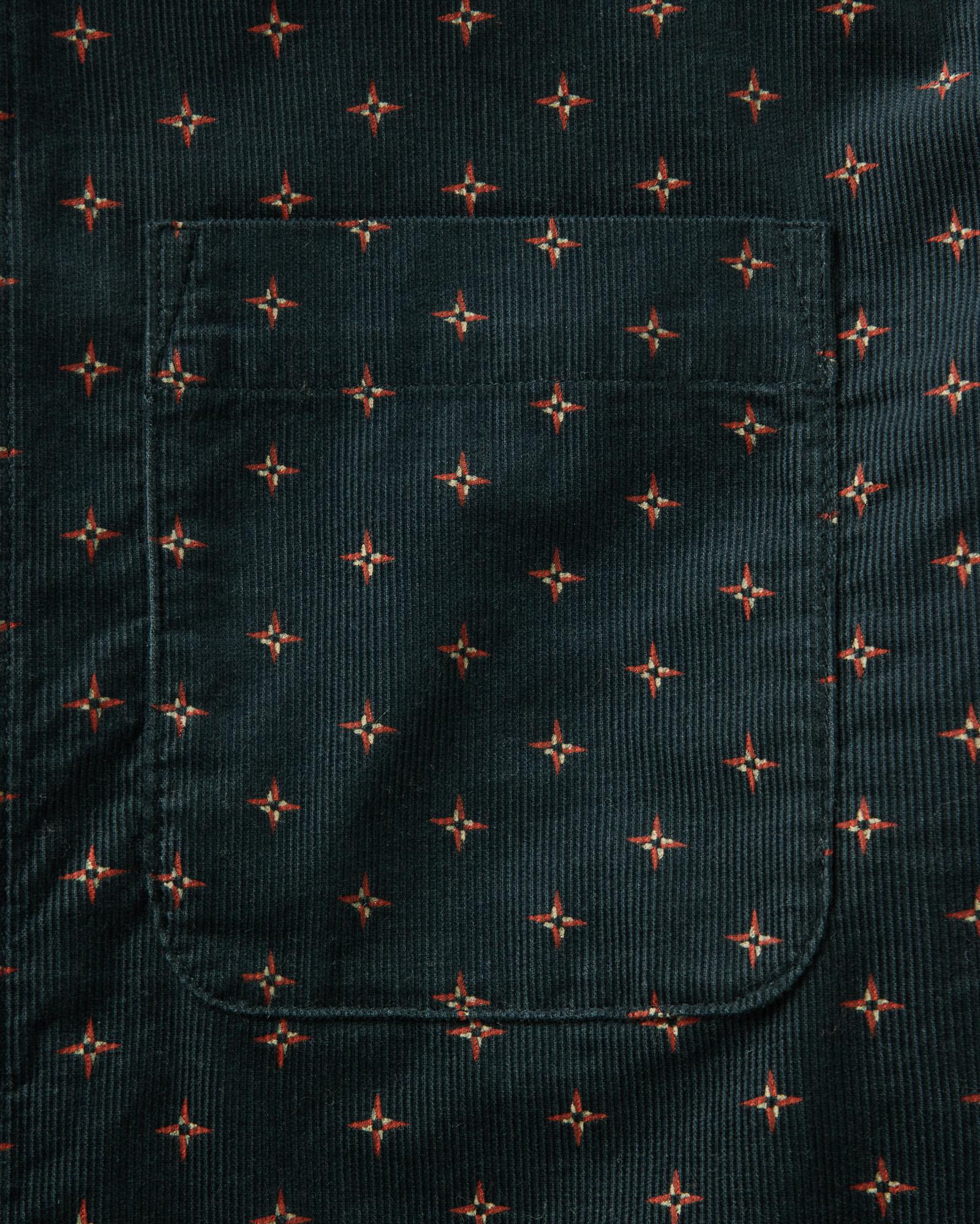 Navy Pigeon Foulard Pincord Shirt C920