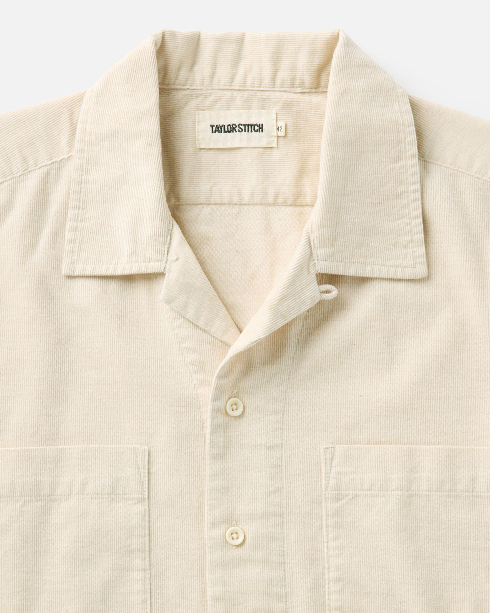 The Conrad Shirt in Heather Oat Pincord