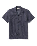 The Davis Shirt in Indigo Raindrop Sashiko