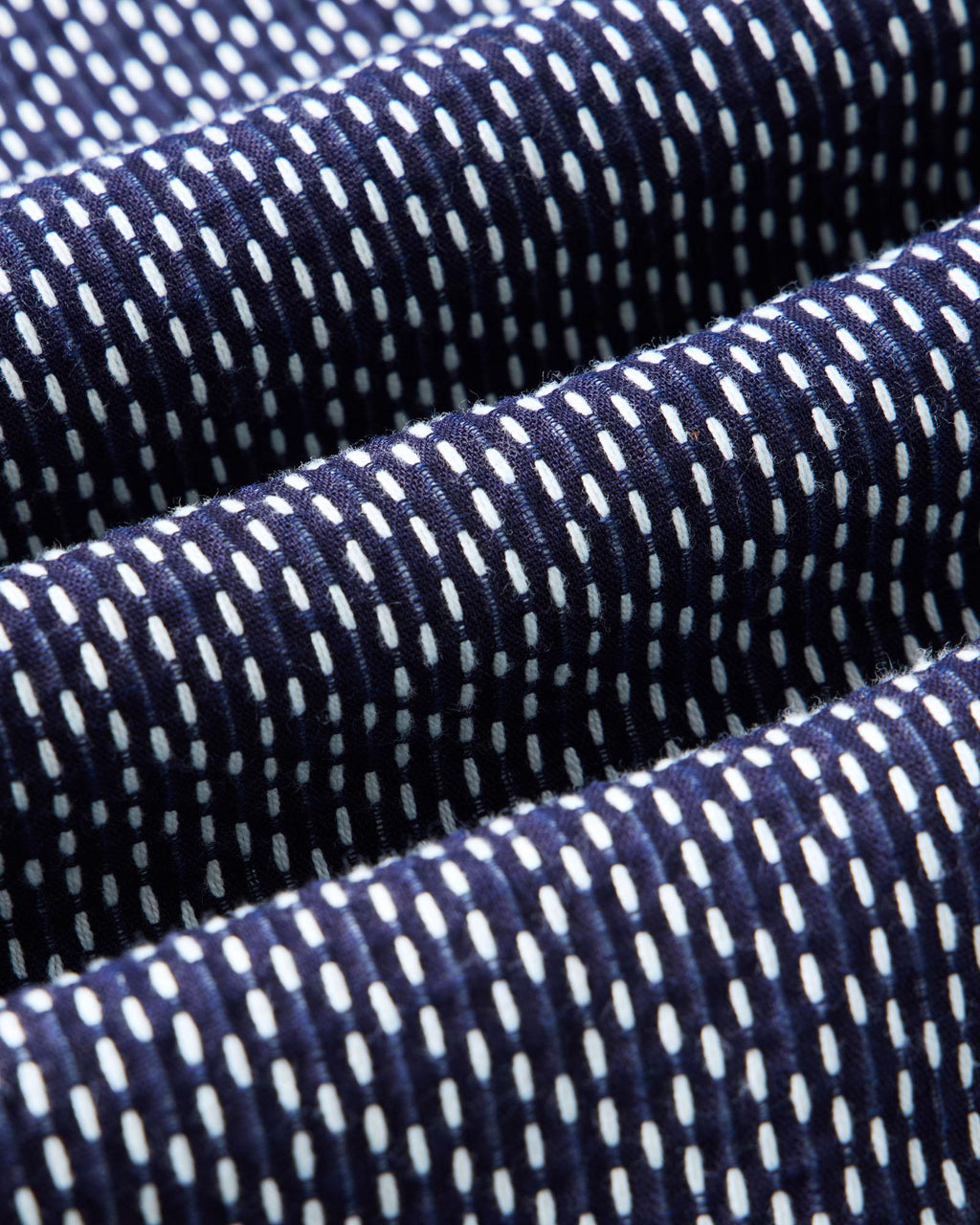 The Davis Shirt in Indigo Raindrop Sashiko