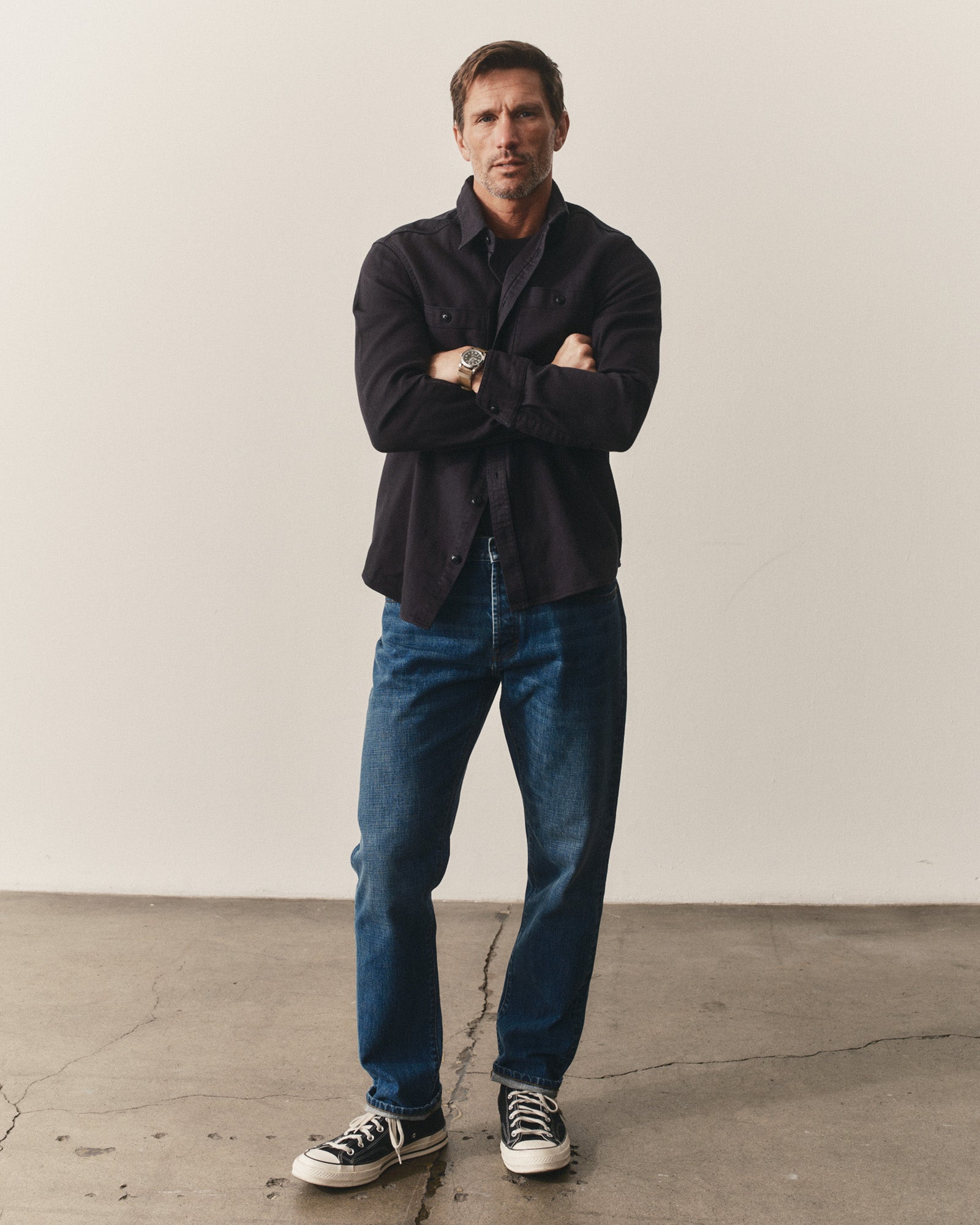 The Dispatch Shirt in Navy Broken Twill
