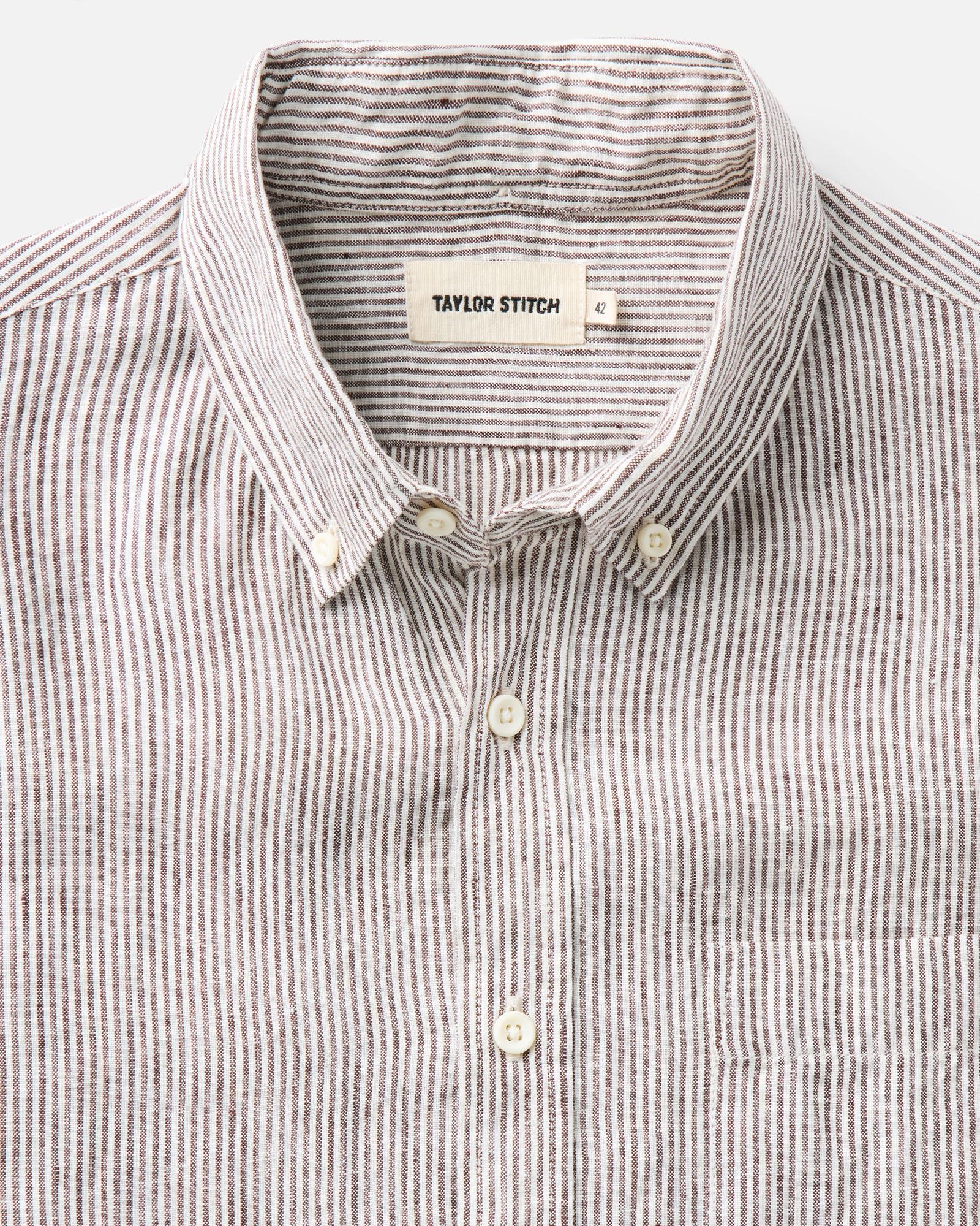 The Jack in Burgundy University Stripe Linen