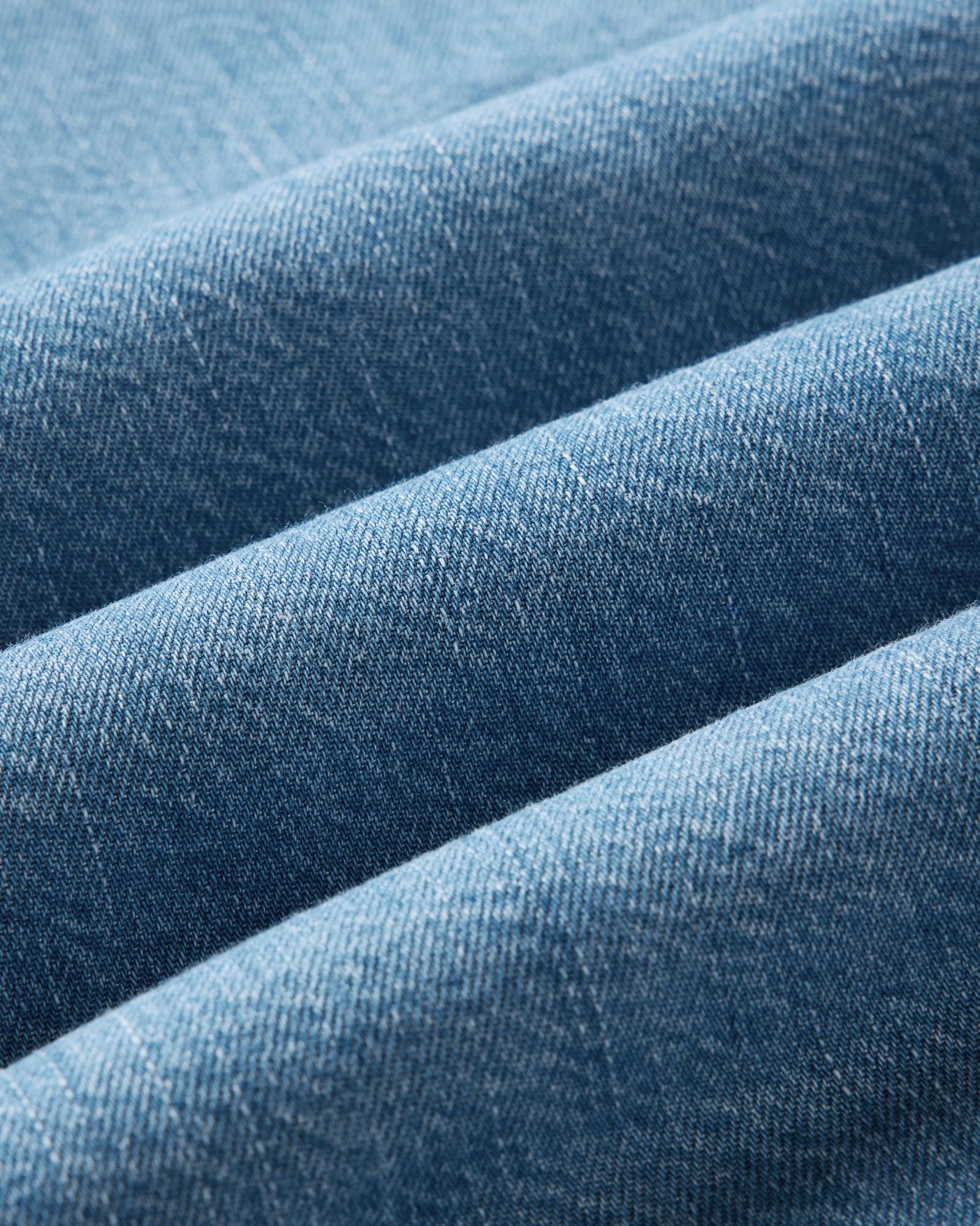 The Shore Shirt in Washed Indigo Twill