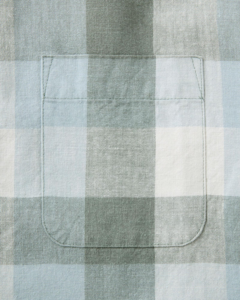 The Short Sleeve California in Overcast Check Hemp