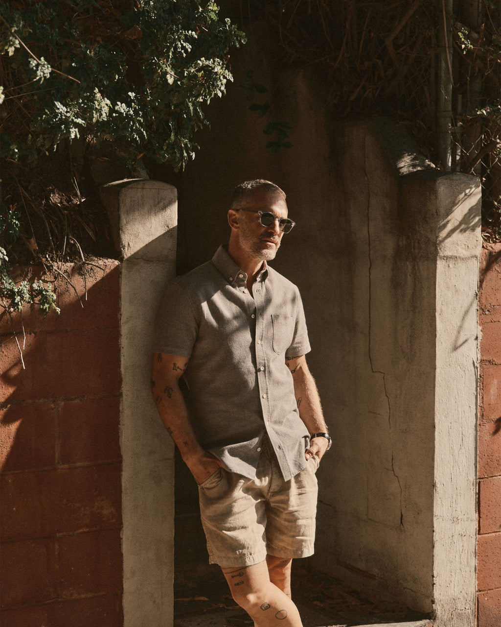 The Short Sleeve Jack in Fern Twist Waffle