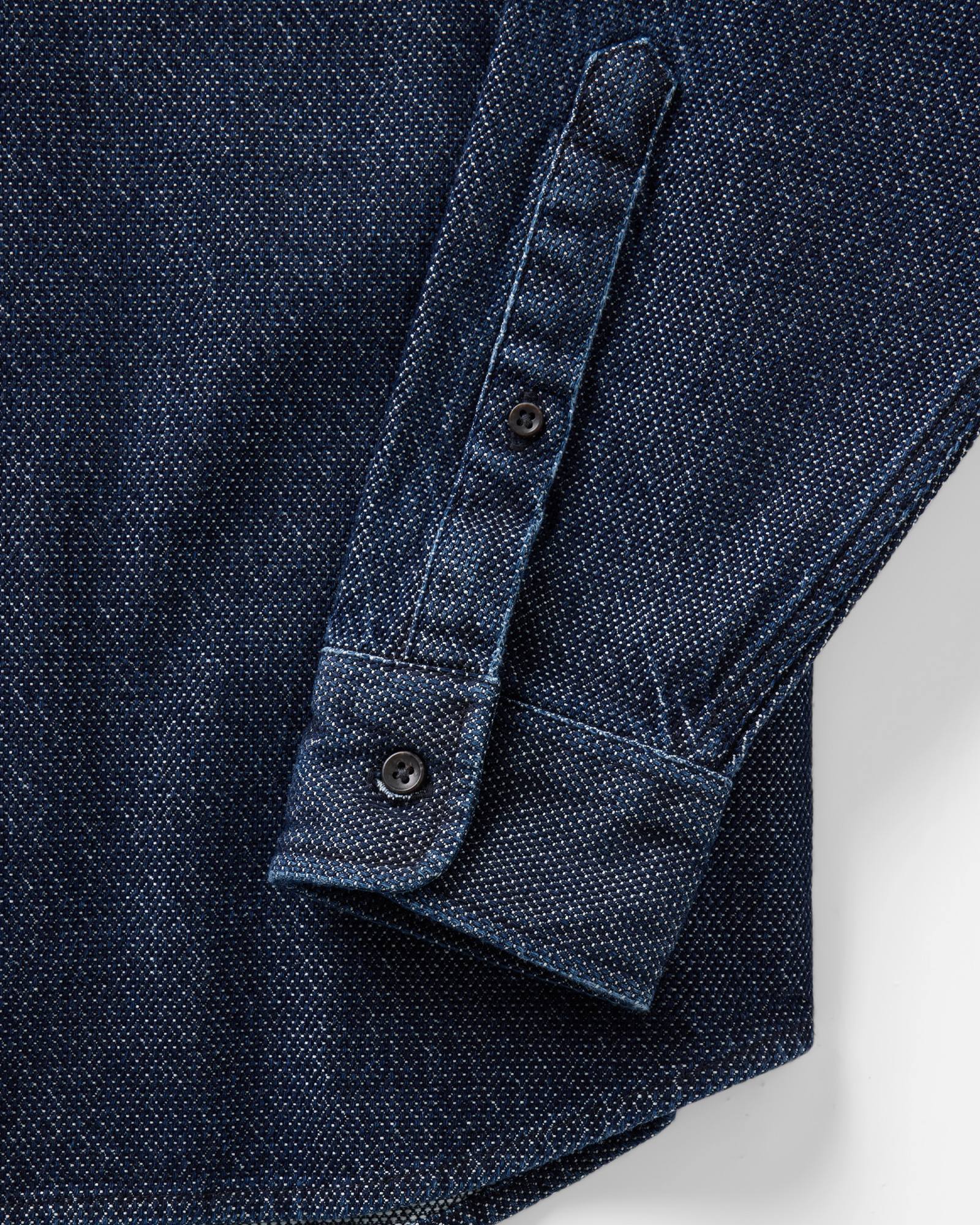 The Jack in Rinsed Indigo Japanese Jacquard Dot