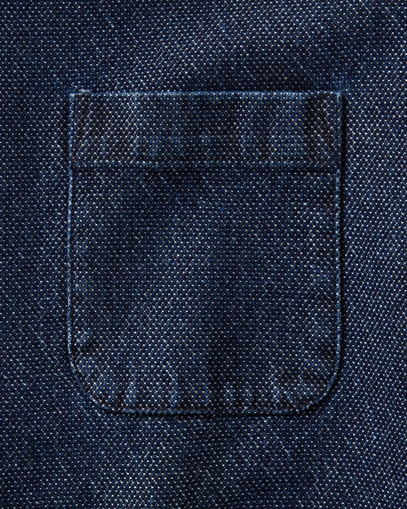 The Jack in Rinsed Indigo Japanese Jacquard Dot