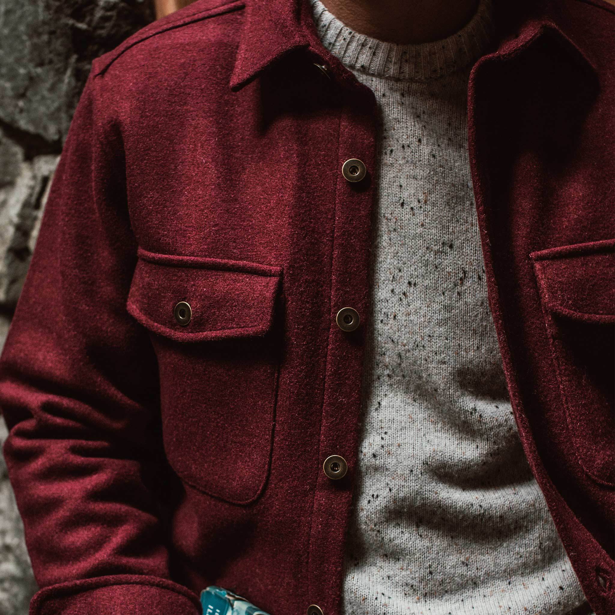 The Explorer Shirt in Burgundy