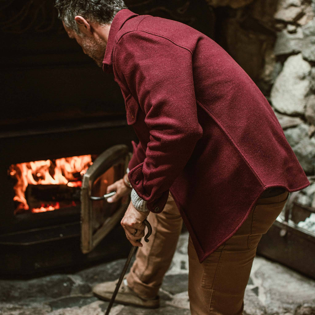 The Explorer Shirt in Burgundy