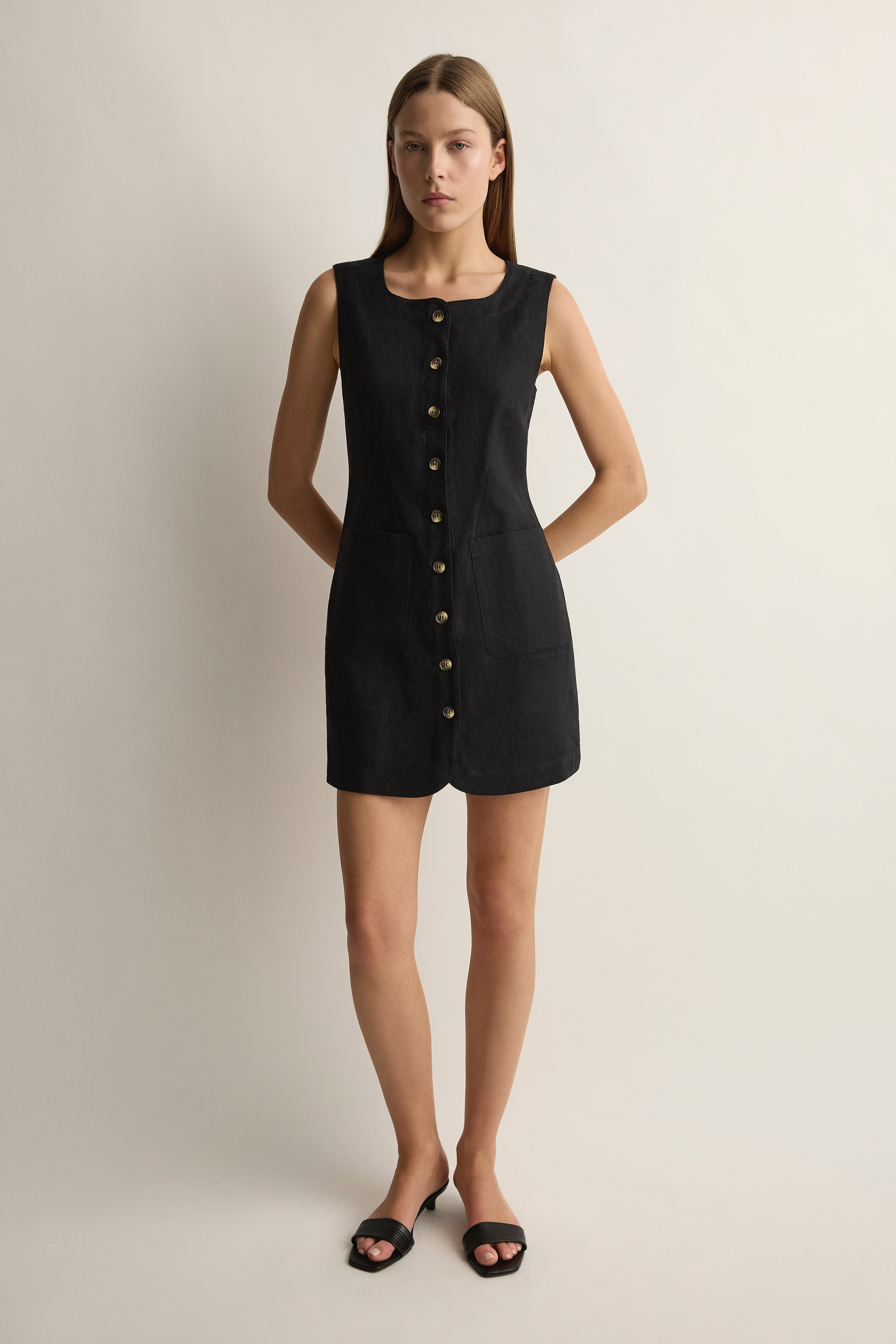 EMMA BUTTON DOWN DRESS