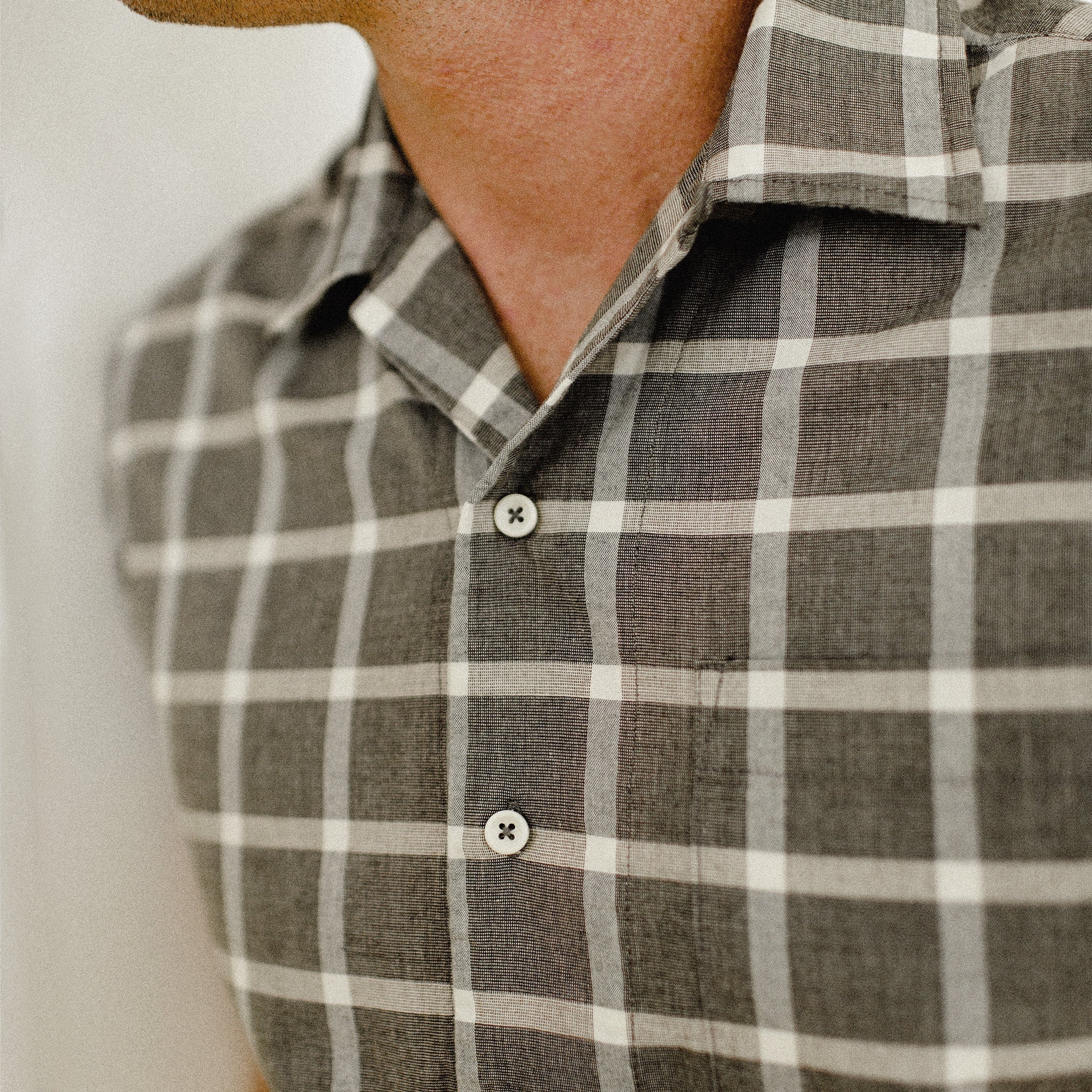 Espresso Plaid Short Sleeve Shirt H847247