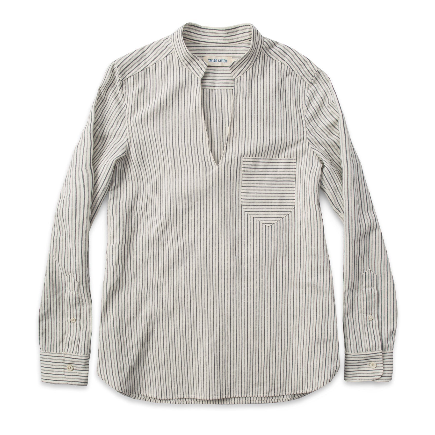 French Ticking Stripe Popover W759