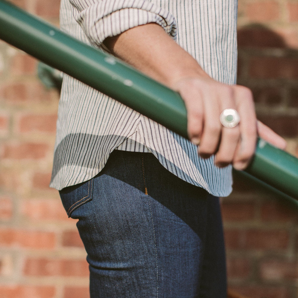 French Ticking Stripe Popover W759