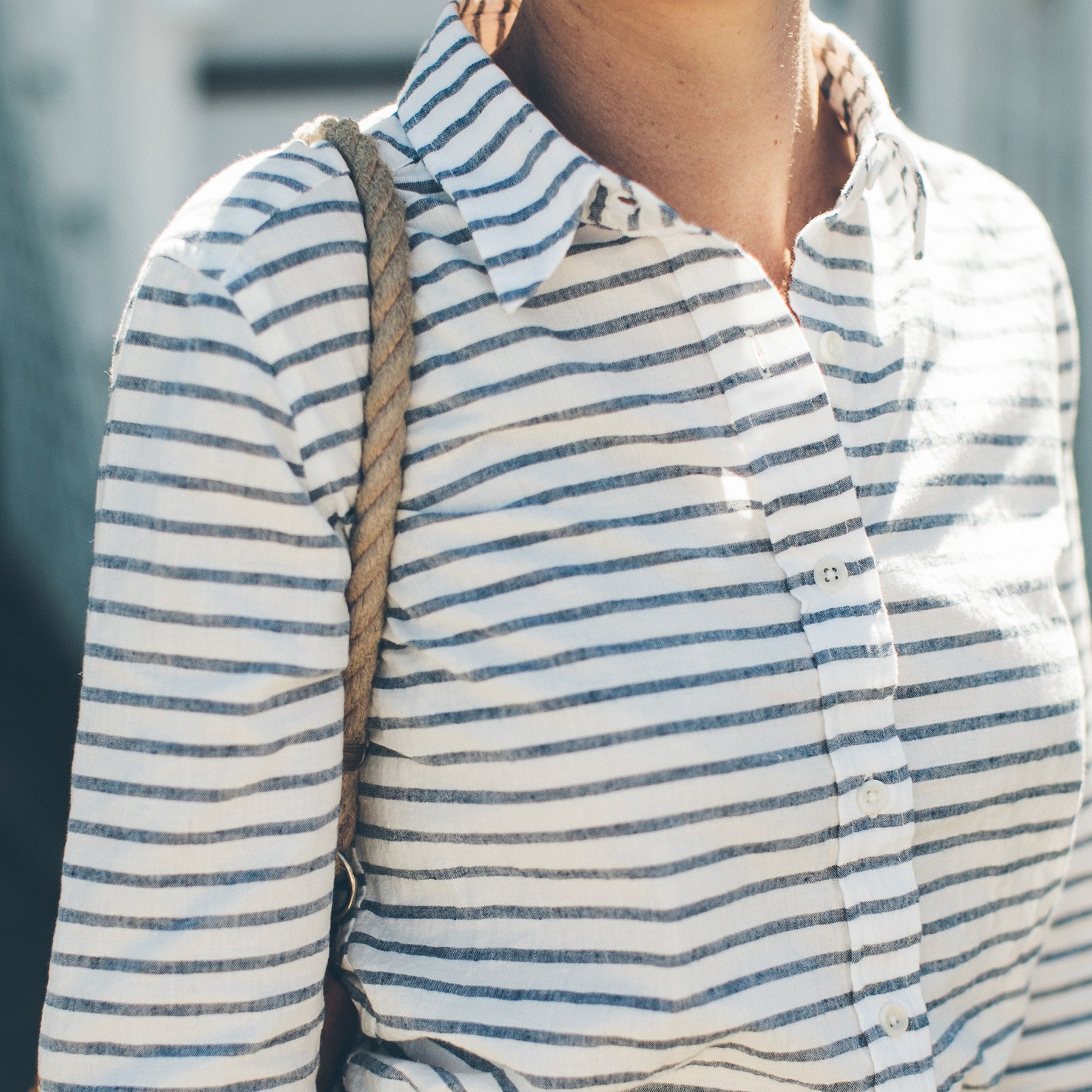 Indigo Stripe Dress K98187