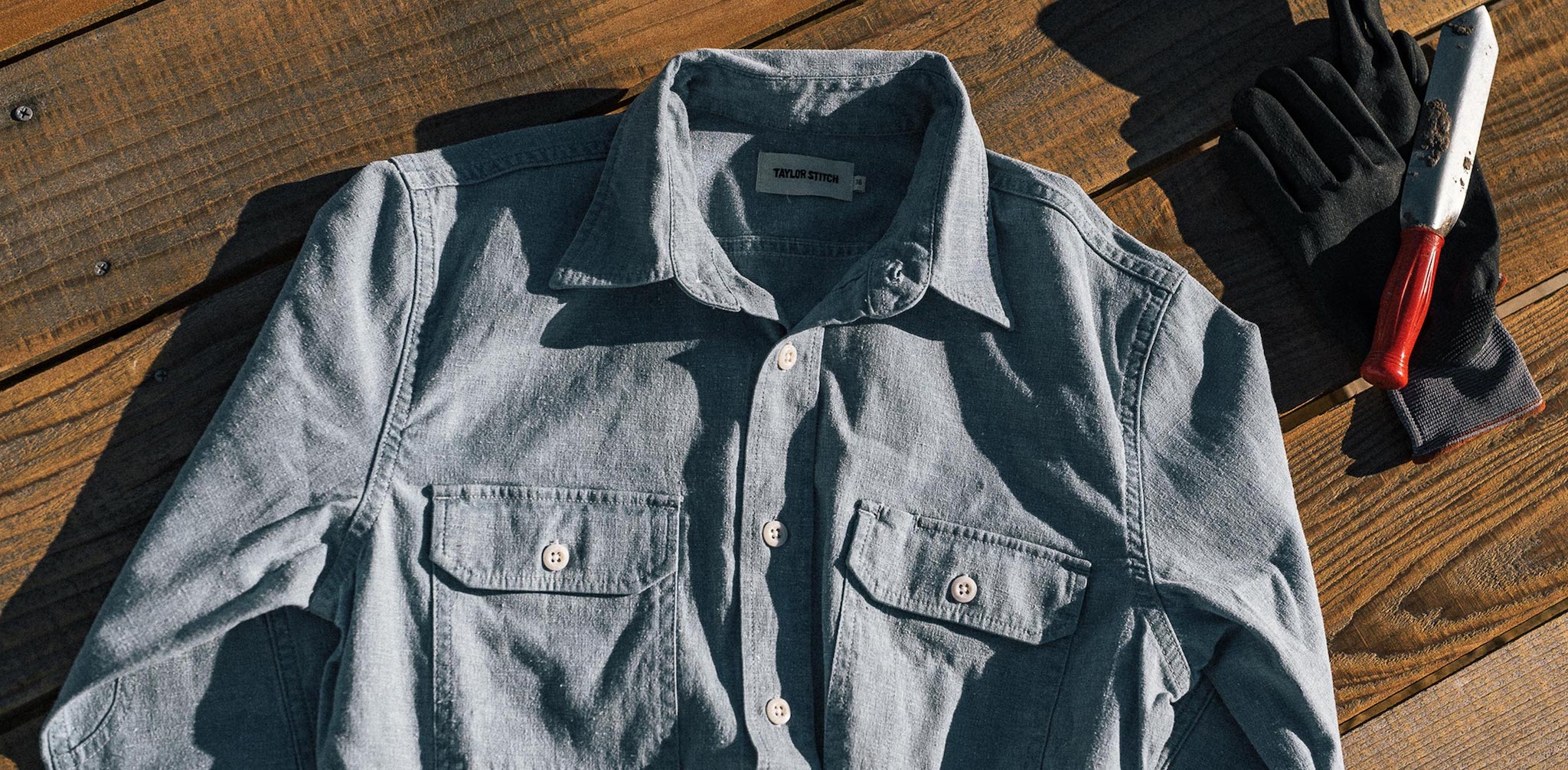 Washed Indigo Chore Shirt K640