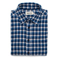 Brushed Navy Plaid Shirt W37298