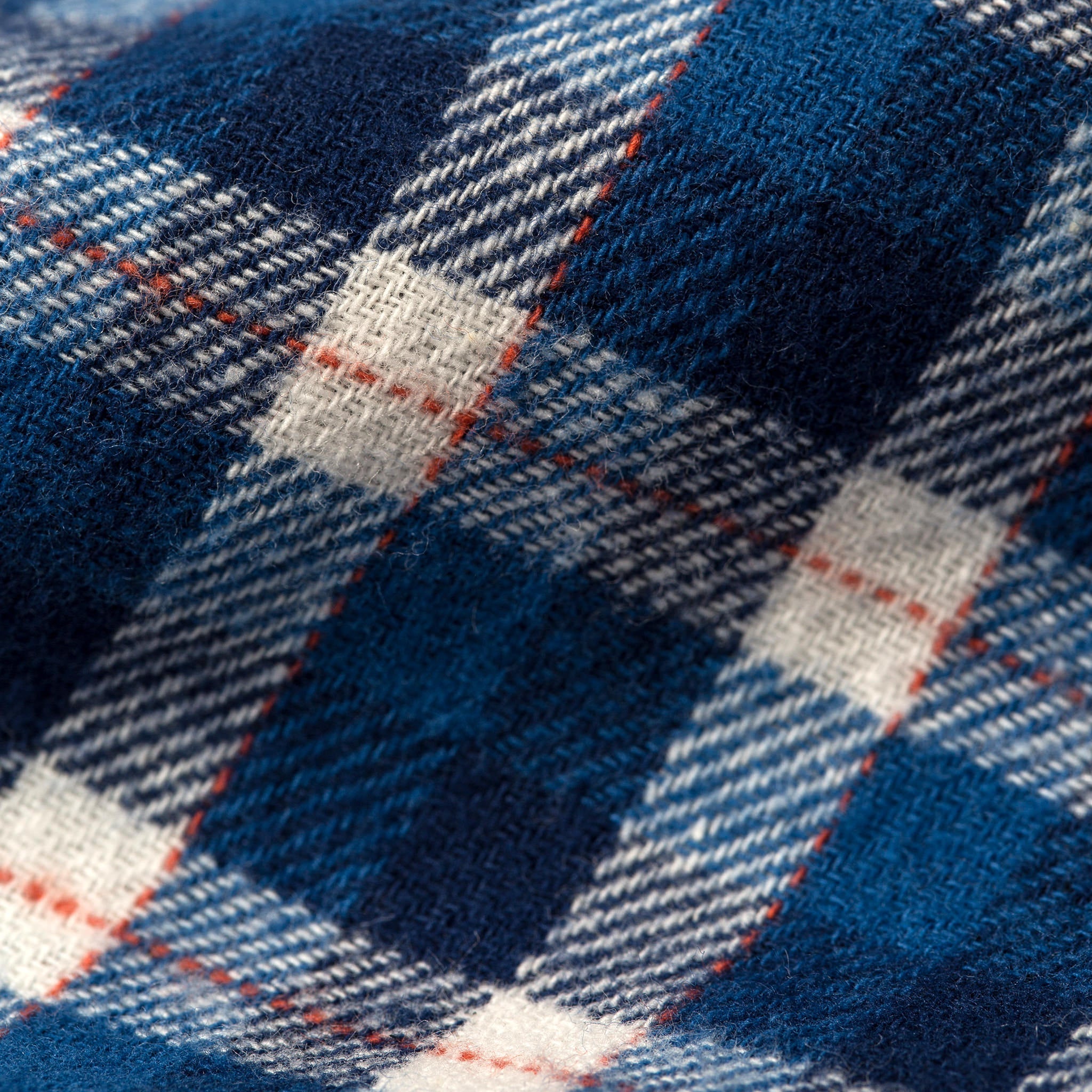 Brushed Navy Plaid Shirt W37298