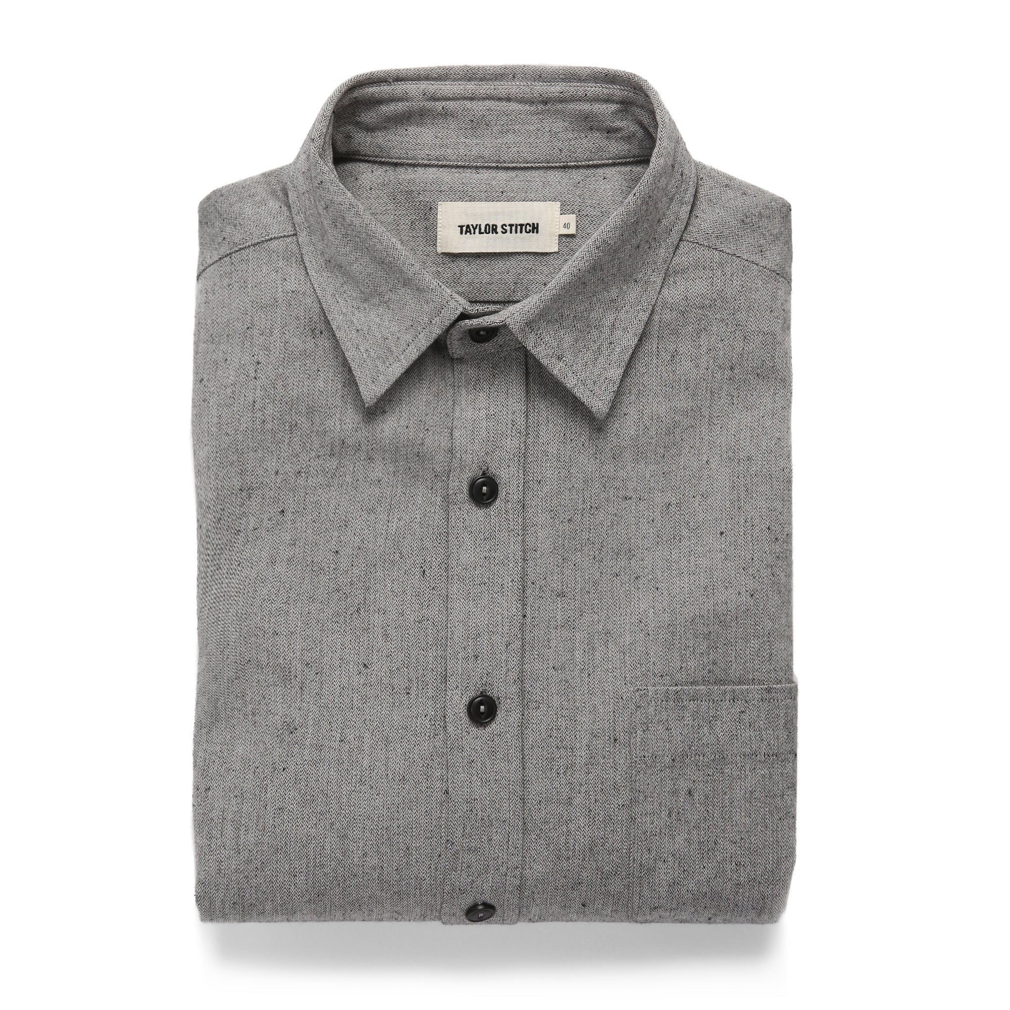 The California in Charcoal Herringbone