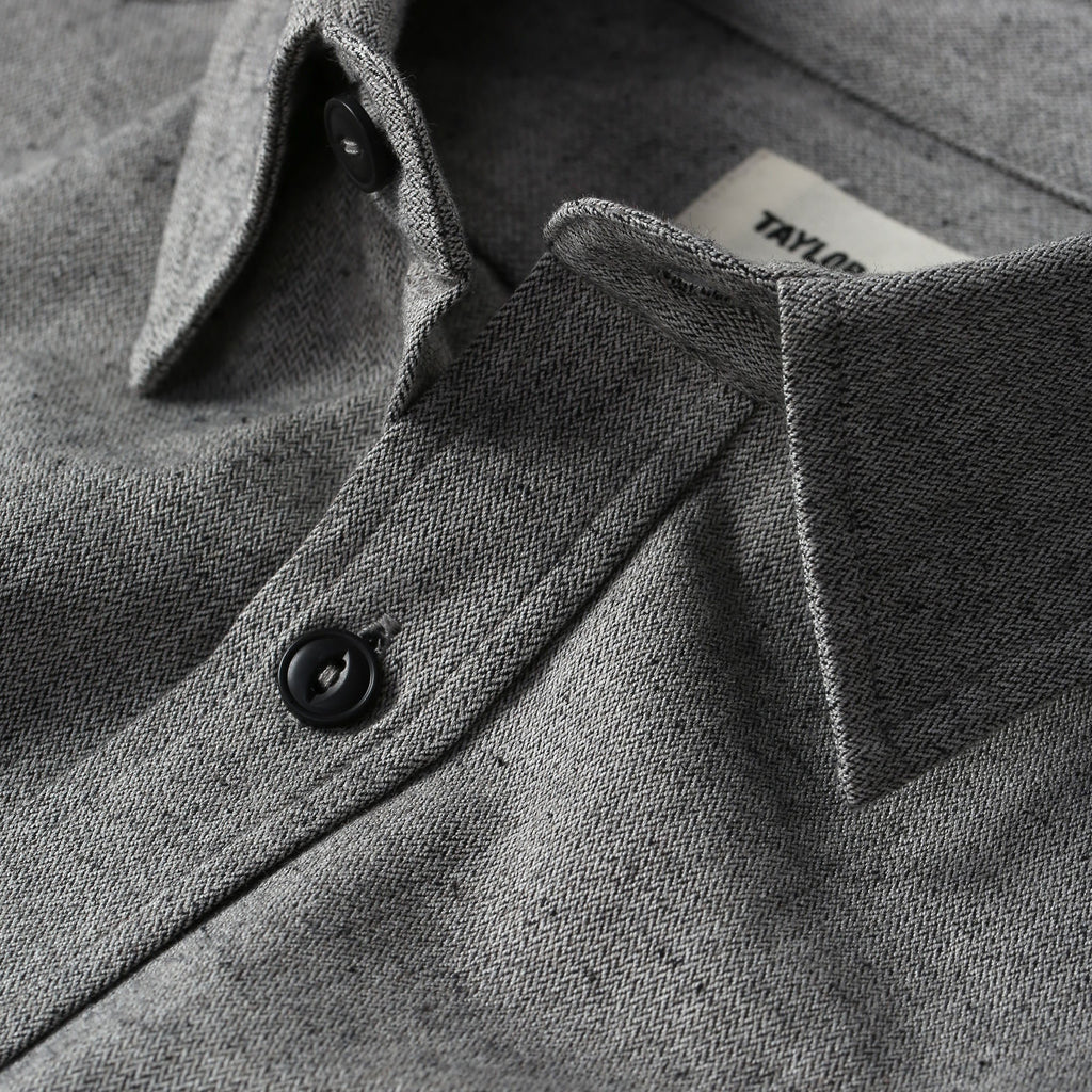The California in Charcoal Herringbone