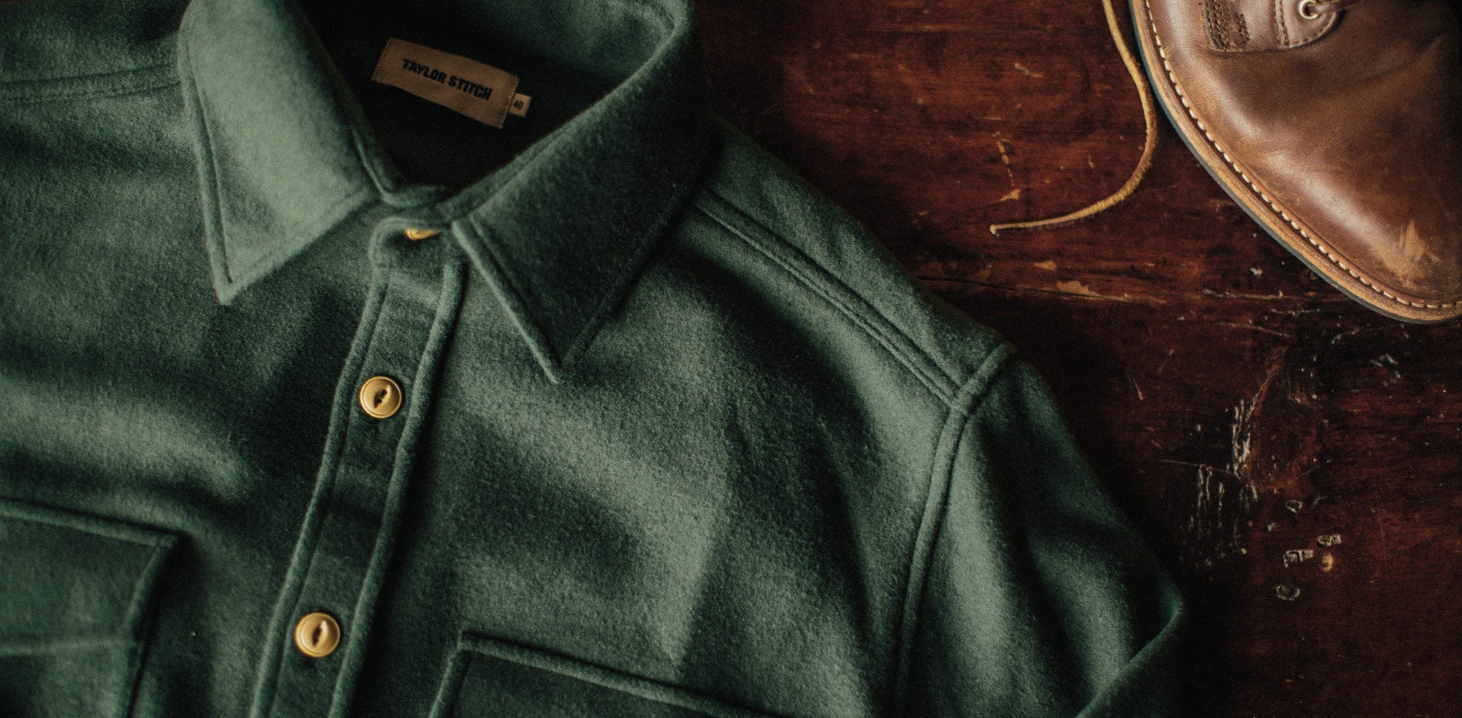 Olive Shirt Jacket L454