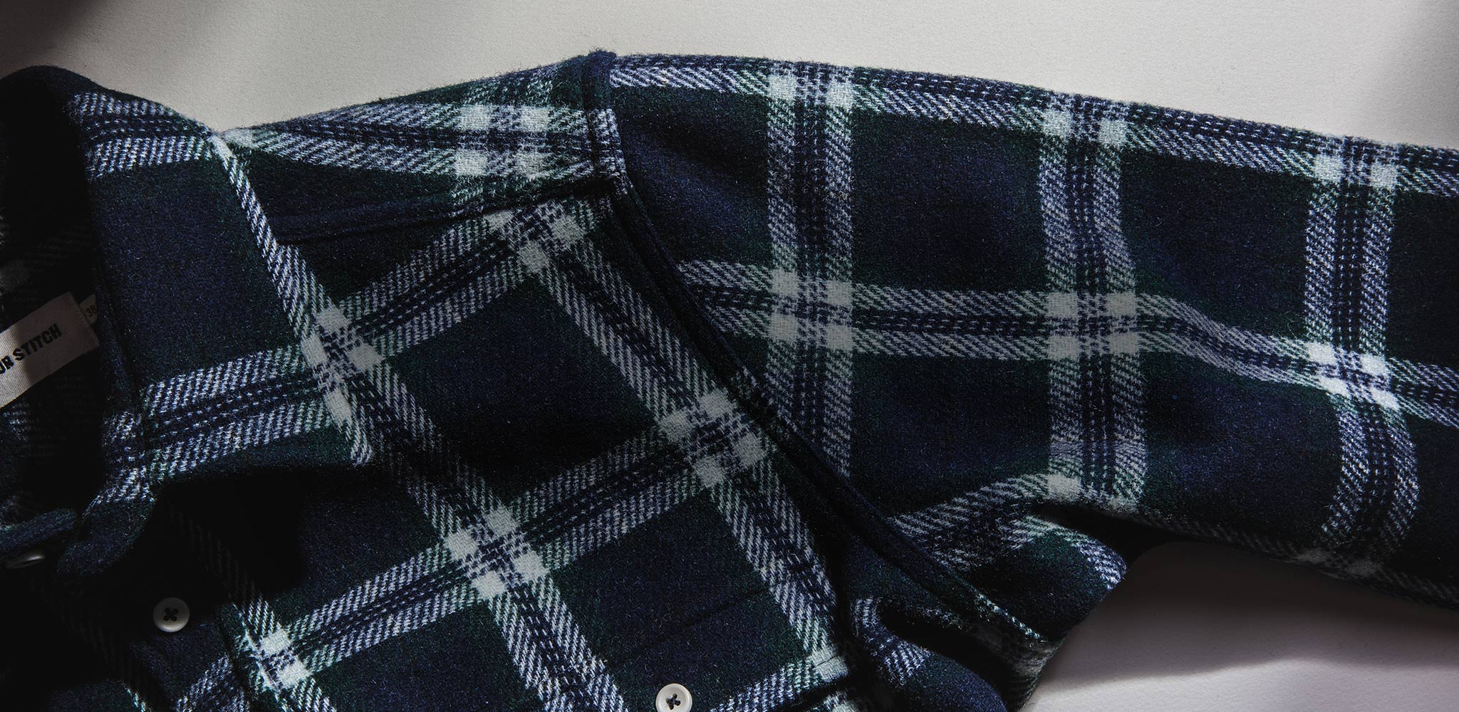 The Leeward Shirt in Navy Tartan