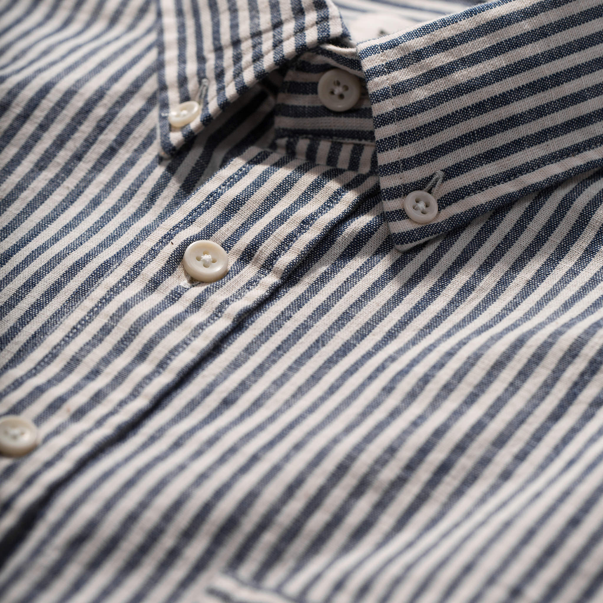 Natural Striped Chambray Jack Q134287