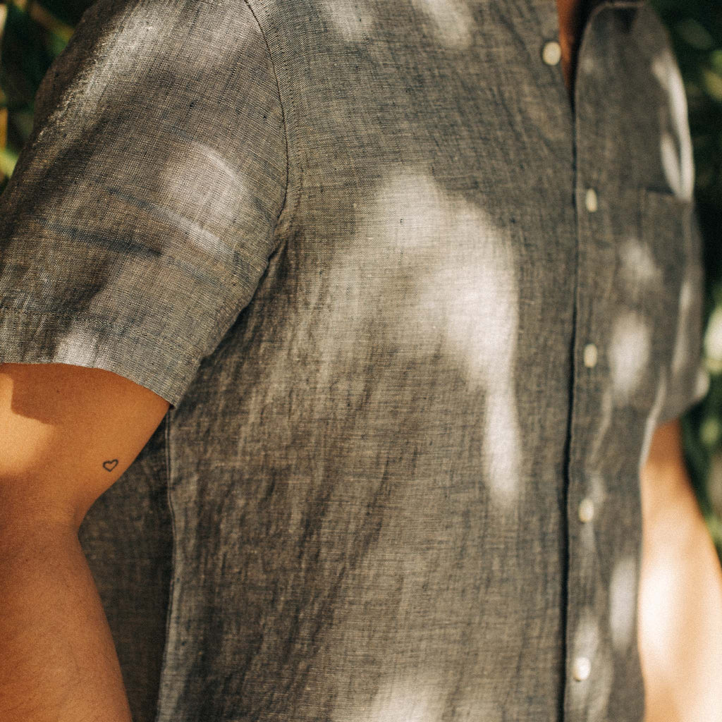 The Short Sleeve California in Navy Hemp