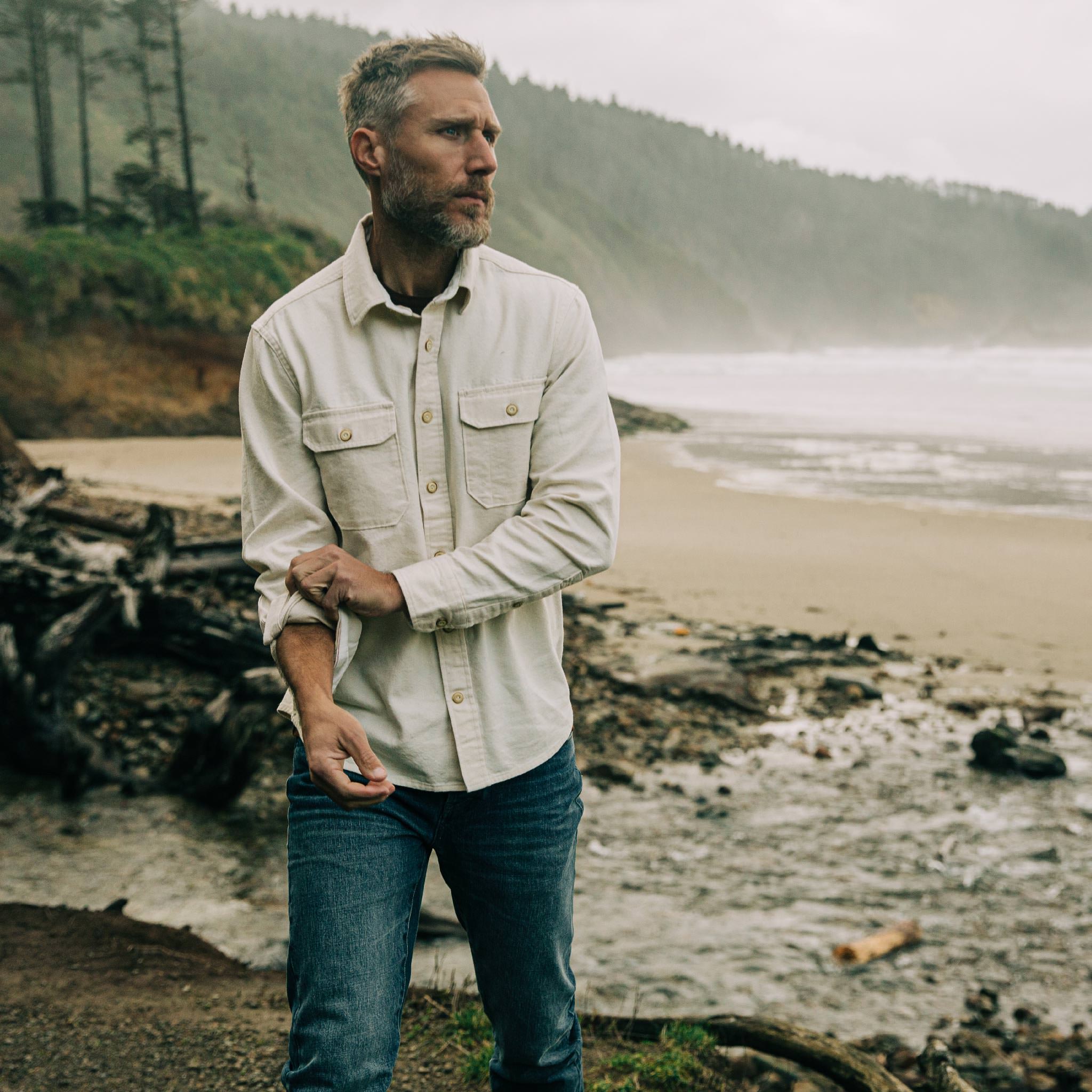 Natural Selvage Division Shirt B141