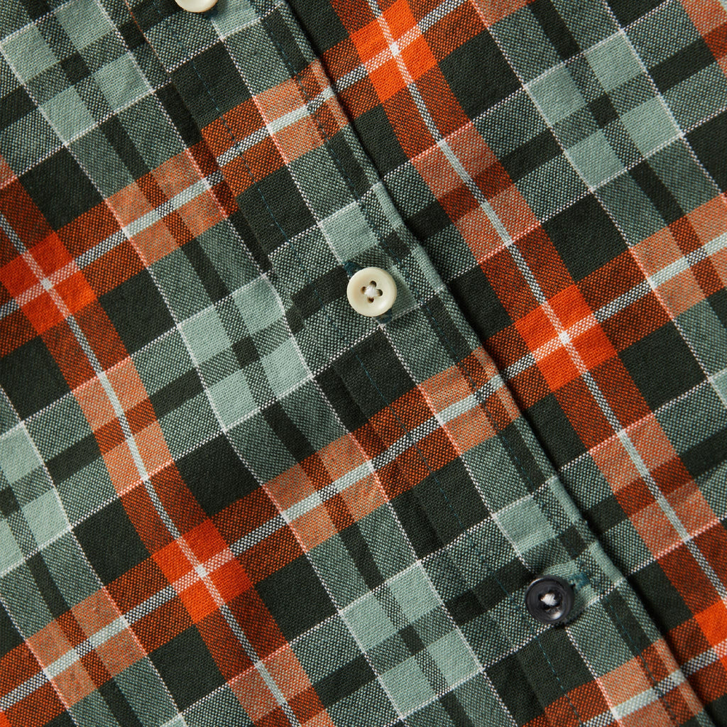 Rust Plaid Oxford Shirt U48219