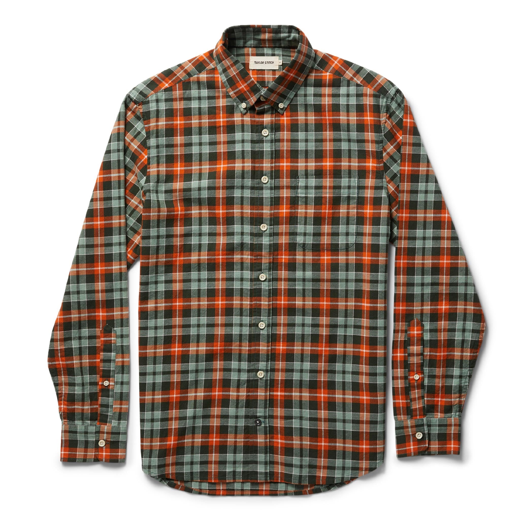 Rust Plaid Oxford Shirt U48219