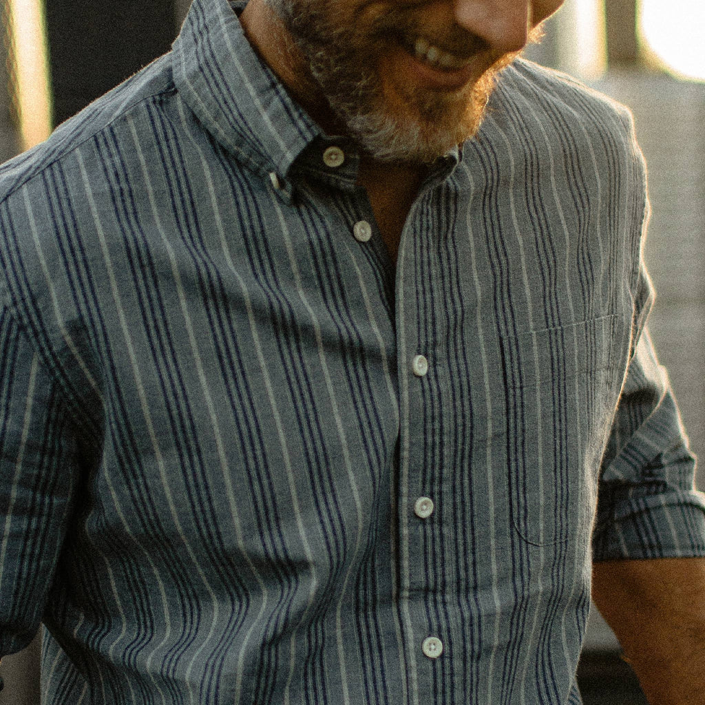 Chambray Stripe Shirt Y19764
