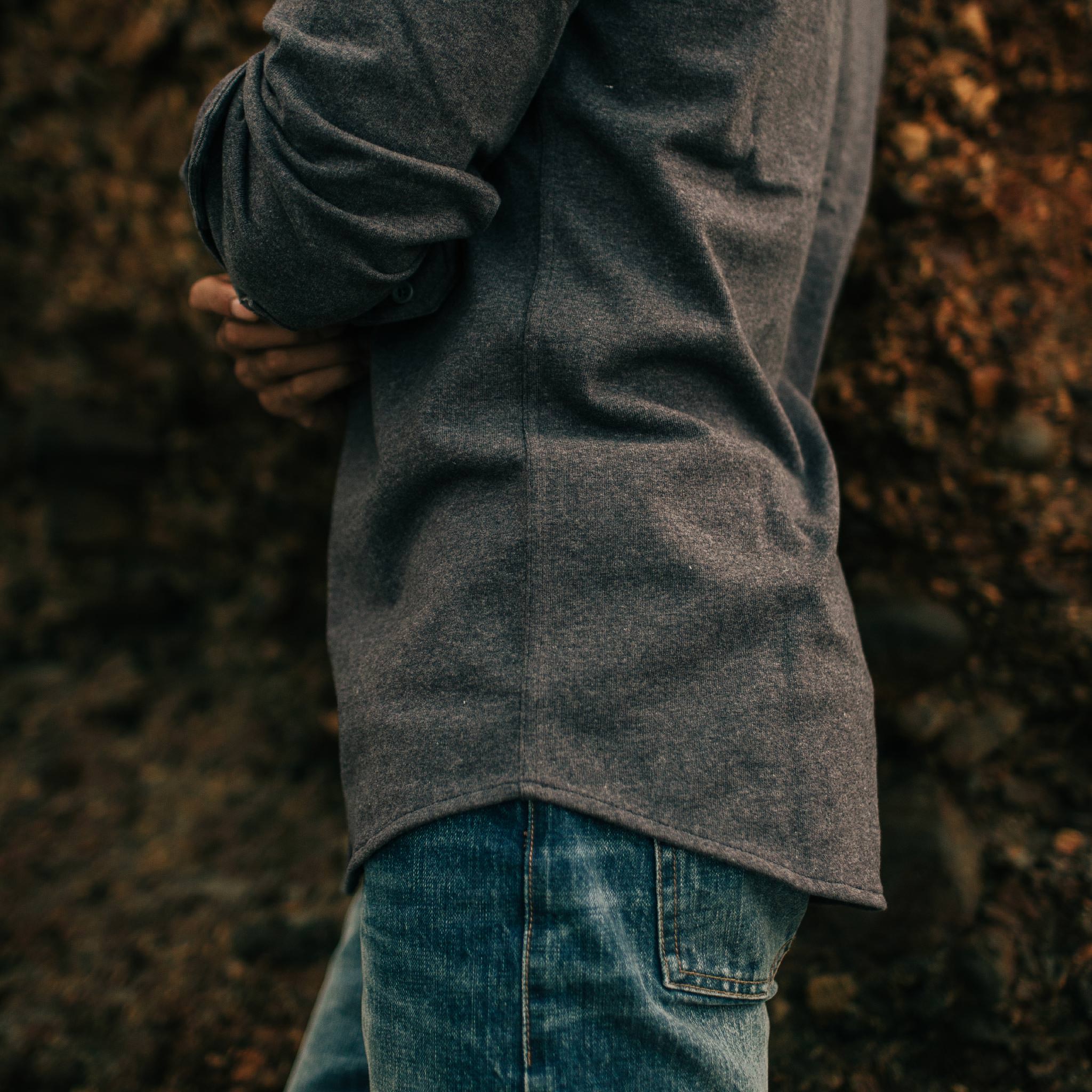 Heavy Bag Utility Shirt in Dark Charcoal Y382853