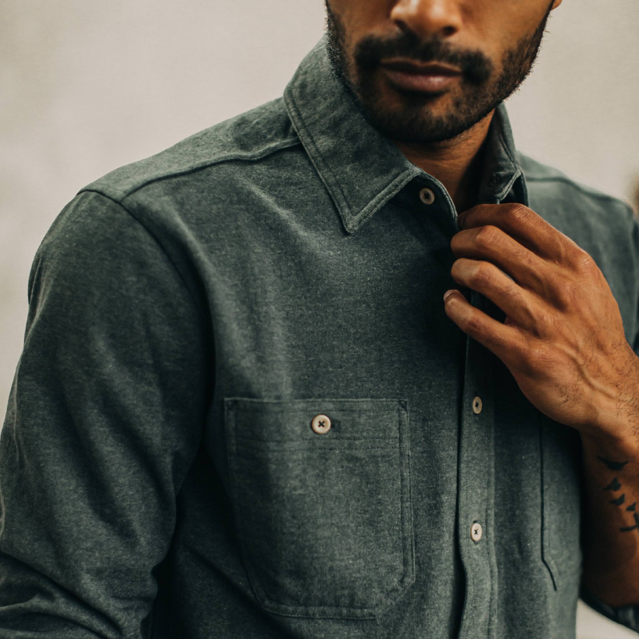 Heavy Bag Utility Shirt in Dark Slate T589920