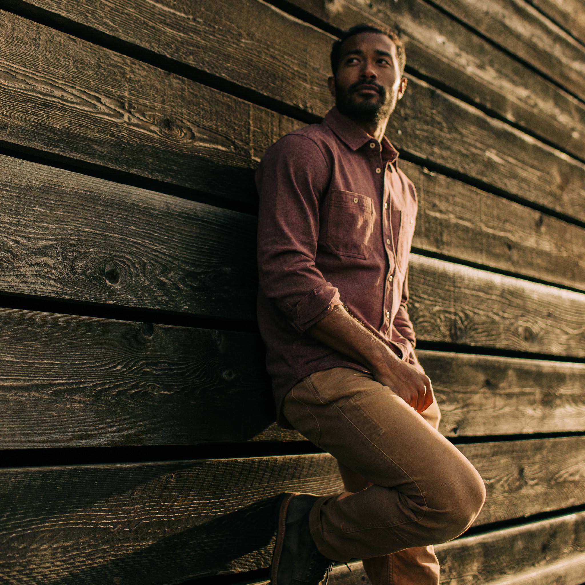 Heavy Bag Utility Shirt in Russet V2698