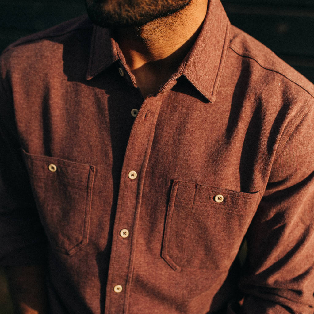 Heavy Bag Utility Shirt in Russet V2698